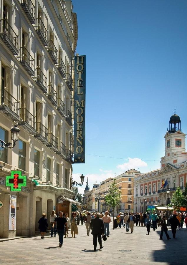 Hotel Moderno Puerta Del Sol Madri Exterior foto